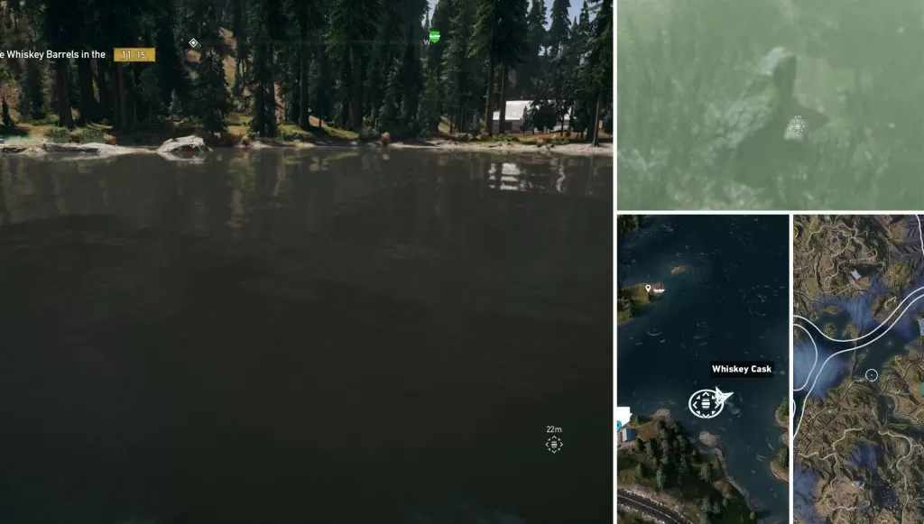 Underwater Whiskey Casks Location Far Cry 5