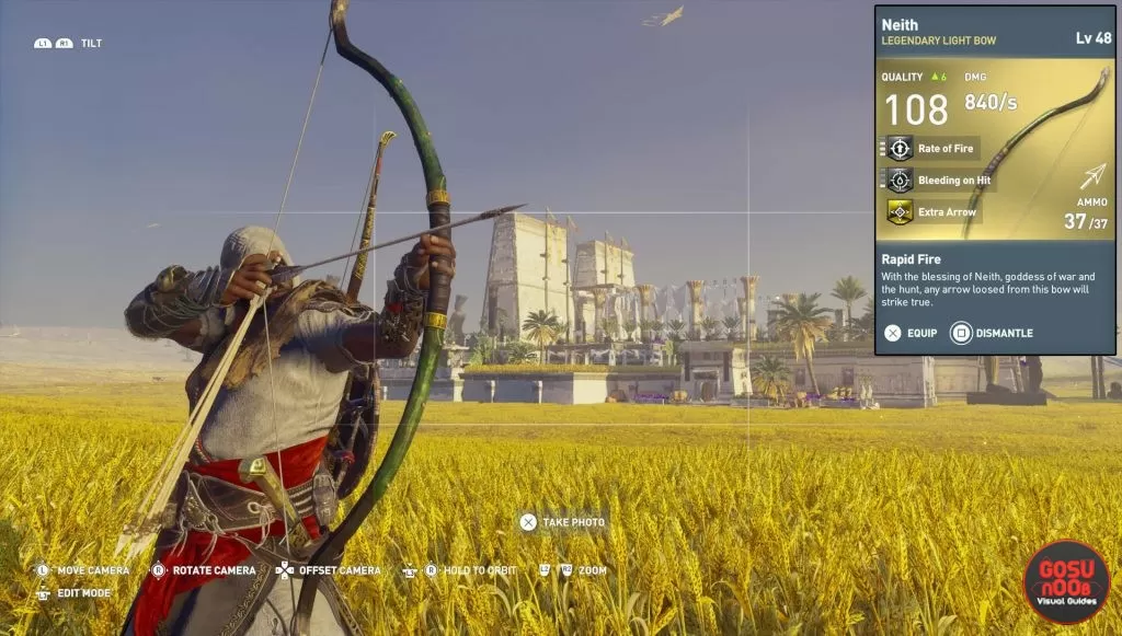 ac origins neith legendary bow