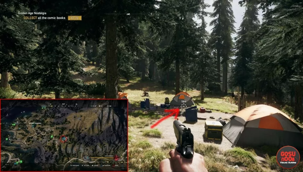 far cry 5 comic book locations camp cougar