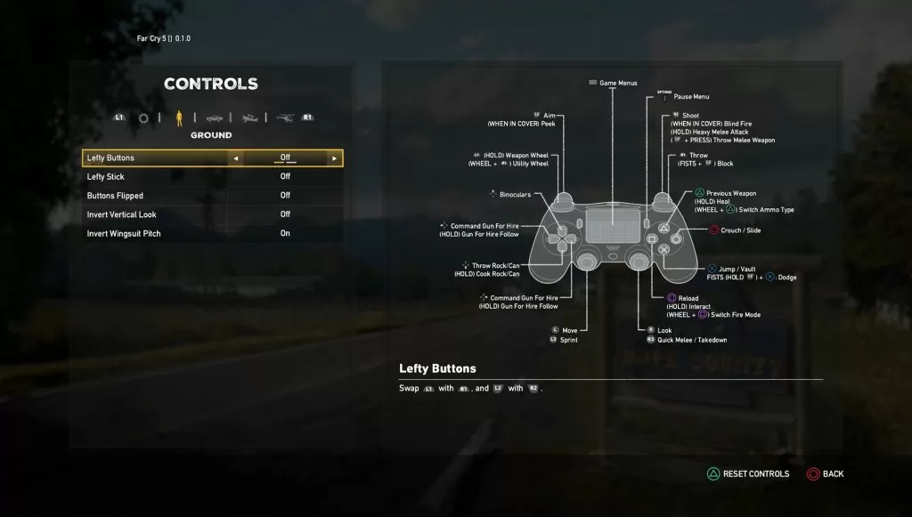 far cry 5 controls list keyboard commands