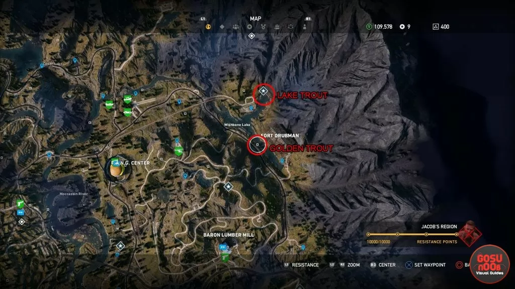 far cry 5 lake golden trout hard locations