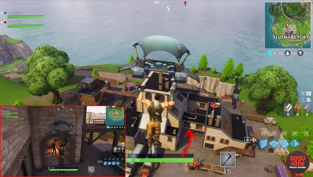 fortnite br flush factory hidden chest