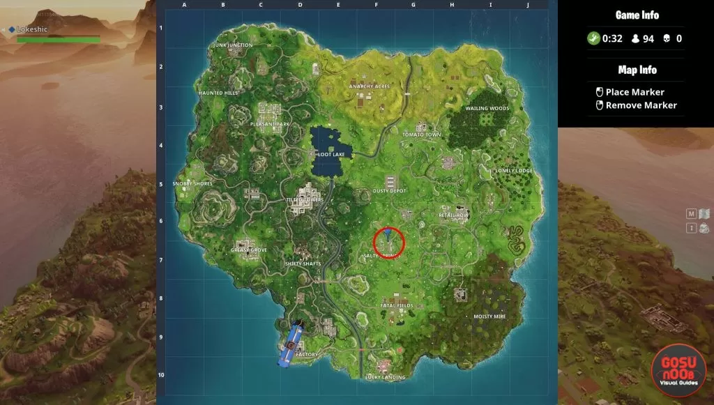 fortnite br gas station locations salty springs