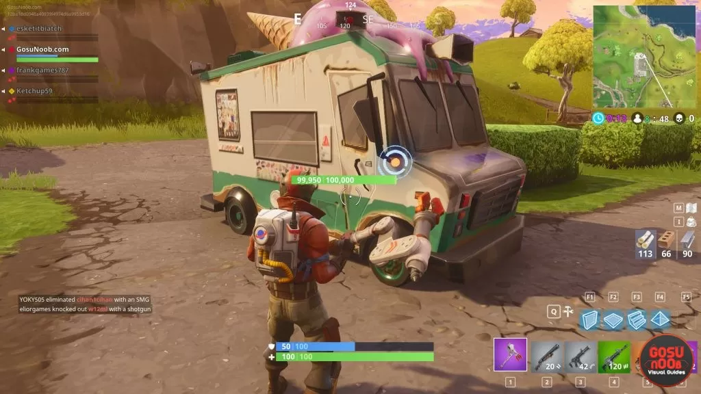 fortnite br ice cream truck