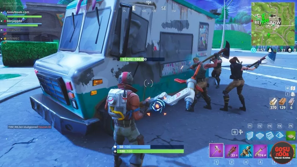 fortnite br ice cream truck location retail row