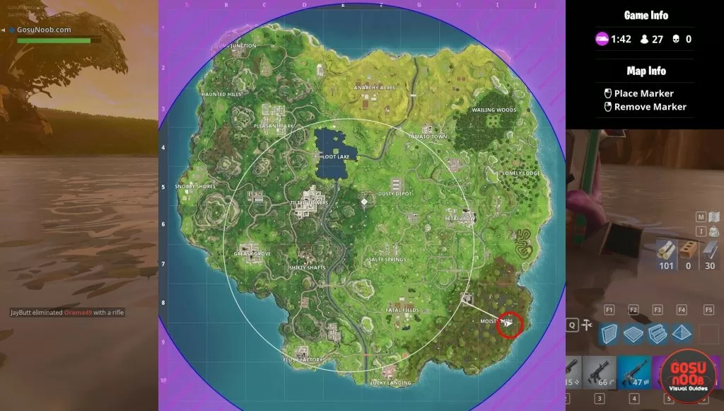 fortnite br moisty mire ice cream truck location