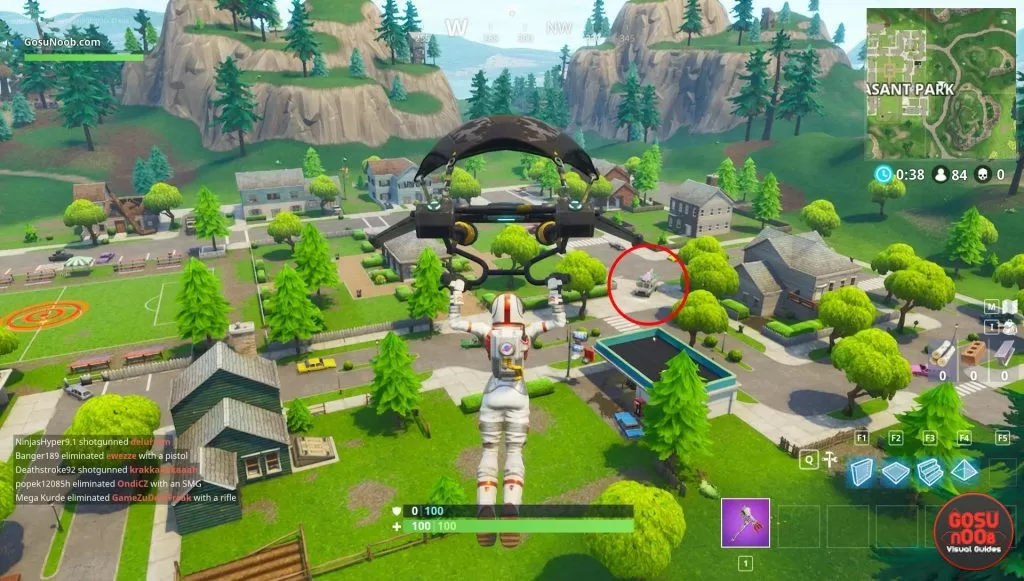 fortnite br pleasant park ice cream truck location