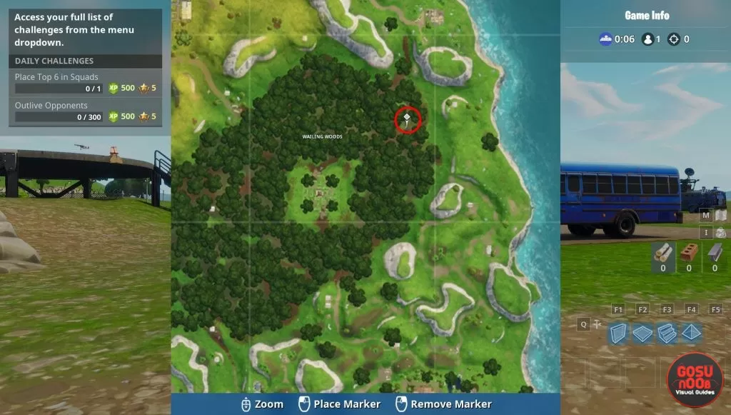 fortnite br where to find chests wailing woods truck