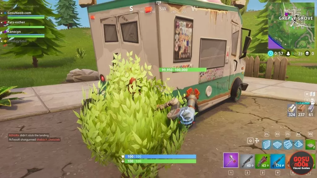 how to complete ice cream truck challenge fortnite br