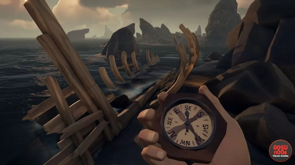 how to finish shipwreck bay riddle sea of thieves