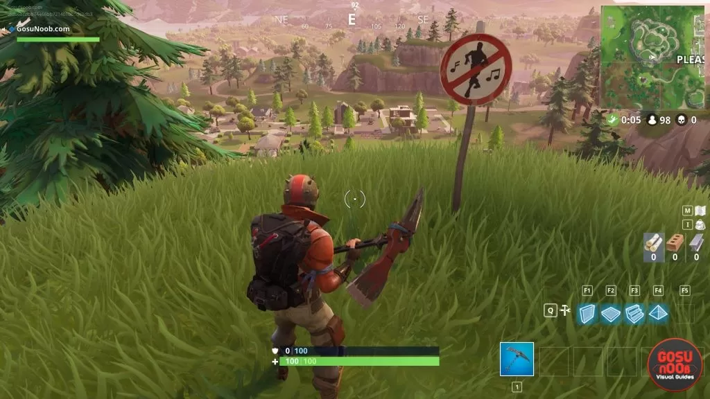 pleasant park no dancing sign