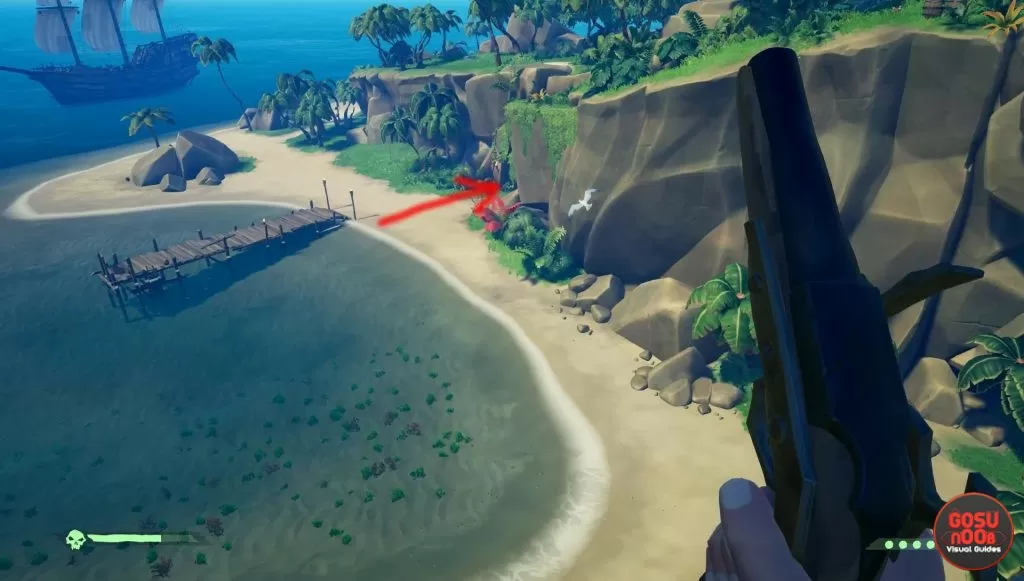 sea of thieves crook's hollow treasure location