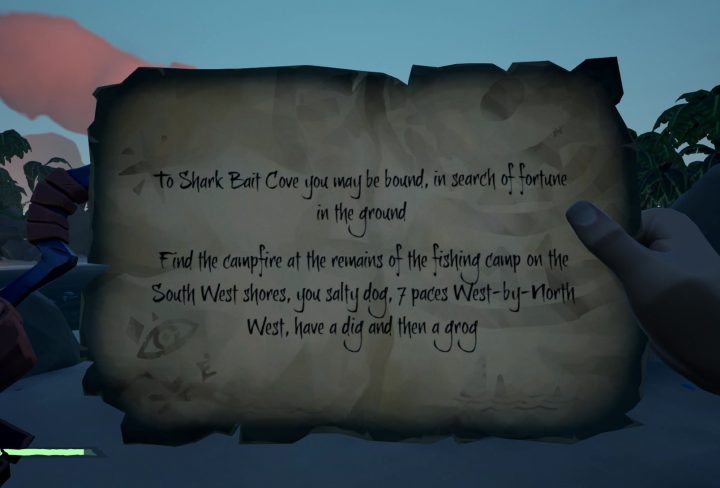 sea of thieves shard bait cove riddle solution location