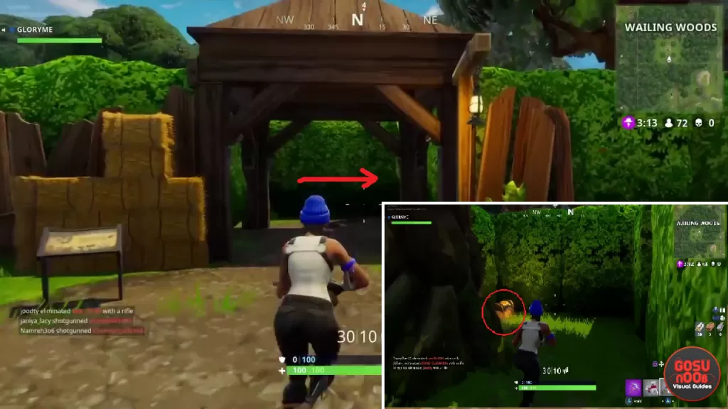 where to find chests in wailing woods fortnite br