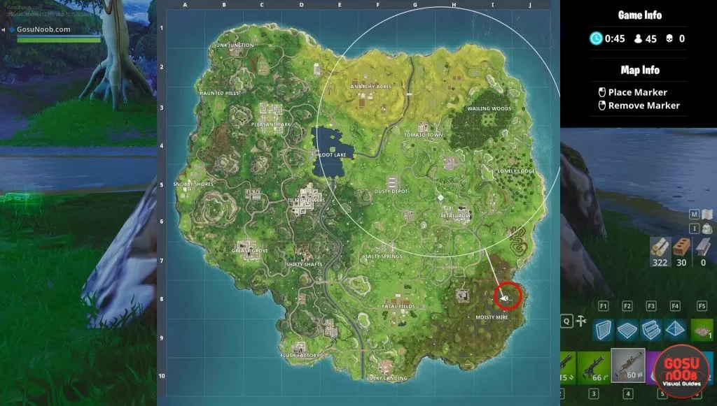 where to find fortnite chest in swamp