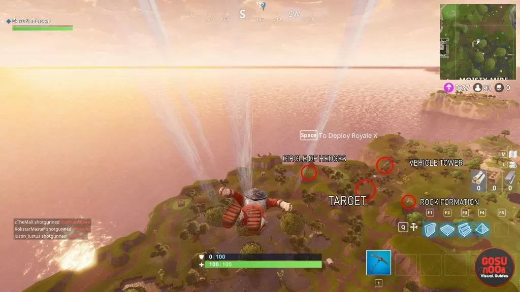 where to find golden star search between vehicle tower rock sculpture circle of hedges challenge fortnite br