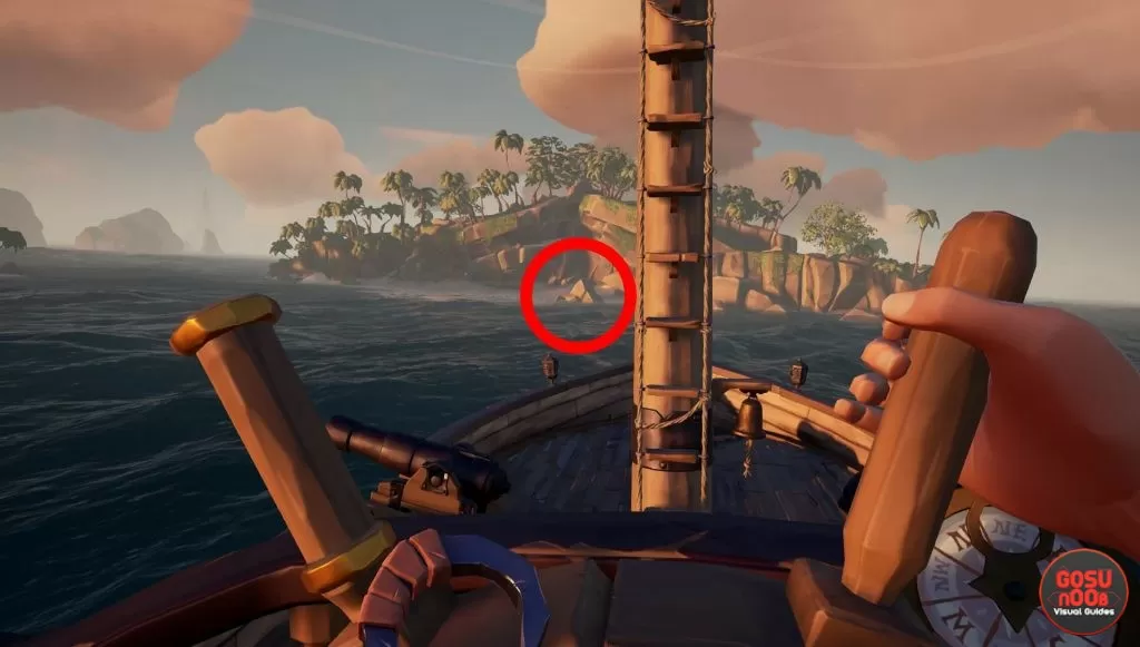 where to find sunstone snake island sea of thieves