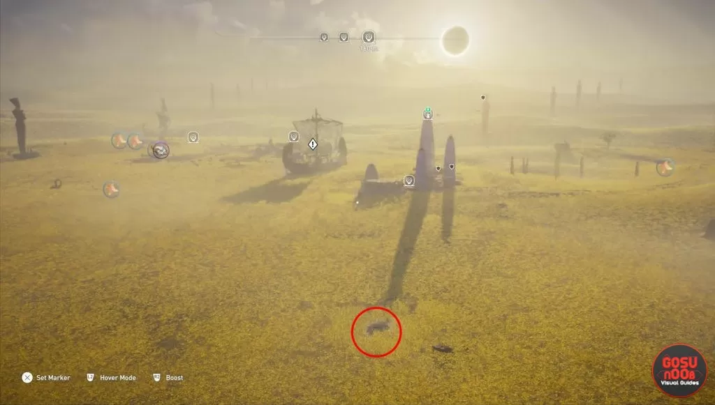 where to find treasure of nefertiti ac origins