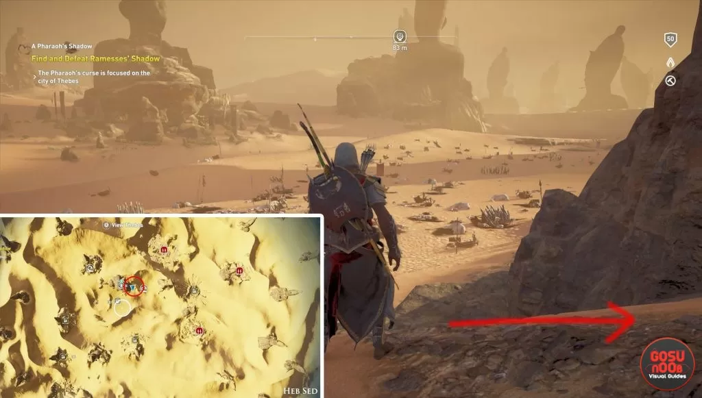 where to find treasure of ramesses ac origins