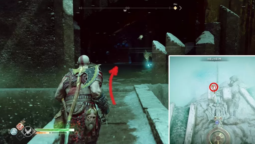 God of War 2018 Helheim Hidden Chamber Valkyrie Location