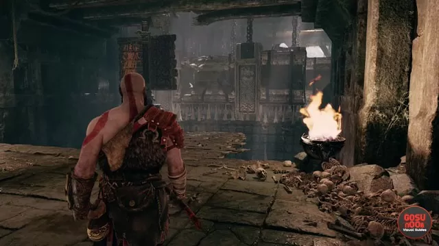 God of War How to Solve River Pass Spiked Ceiling Puzzle