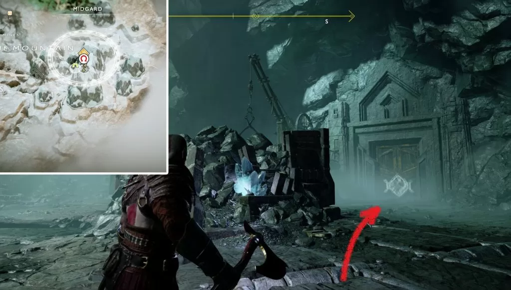 God of War The Mountain 2018 Hidden Chamber Location Valkyrie Spot