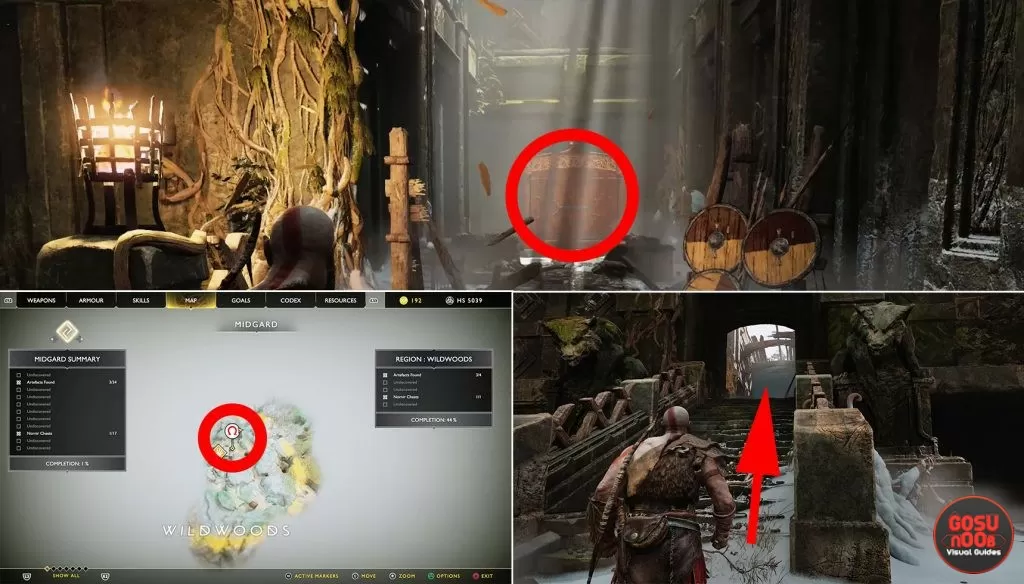 first jotnar shrine location god of war more than myth labor