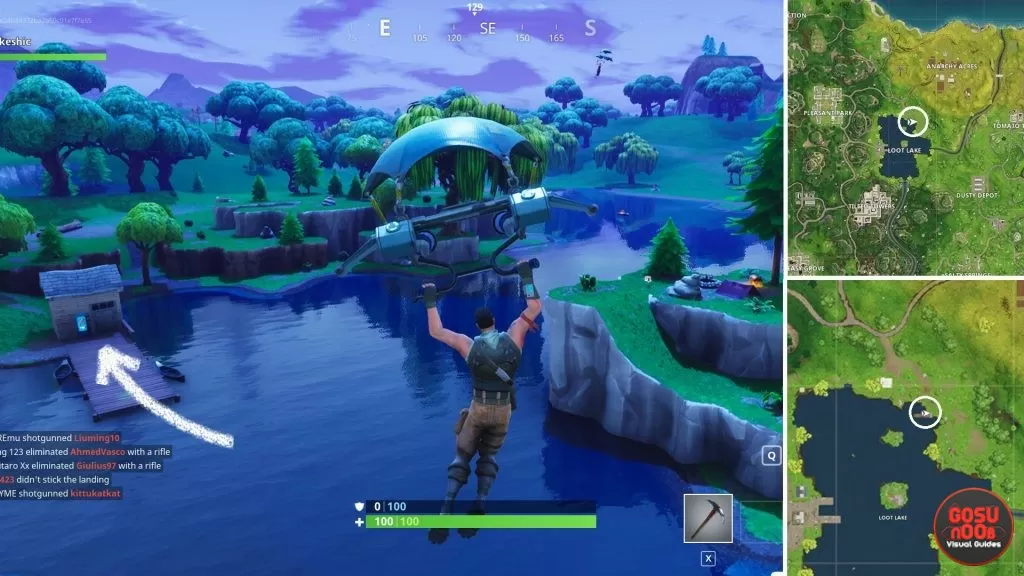 fortnite battle royale vending machine loot lake