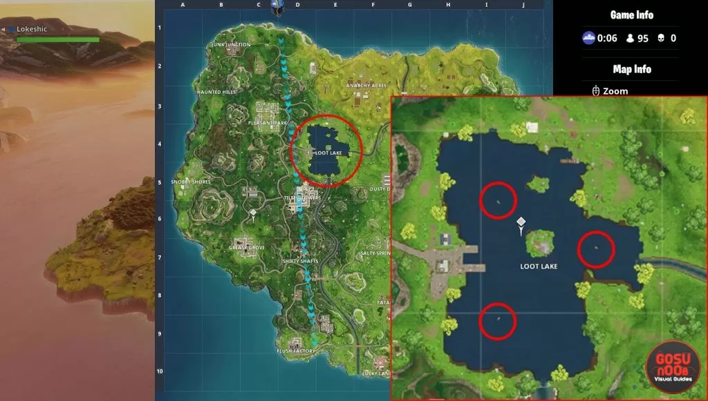 fortnite br search between three boats