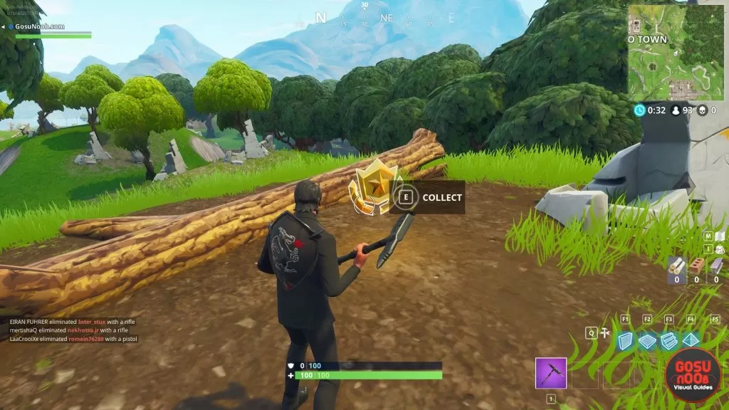 fortnite br stone circle wooden bridge red rv challenge