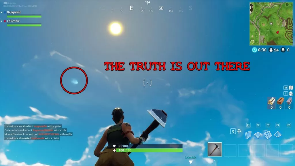 fortnite br telescope locations comet easter egg