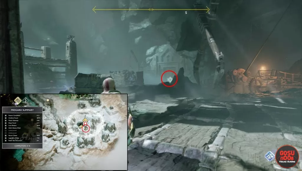 god of war hidden chamber mountain