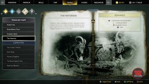 god of war historian treasure map