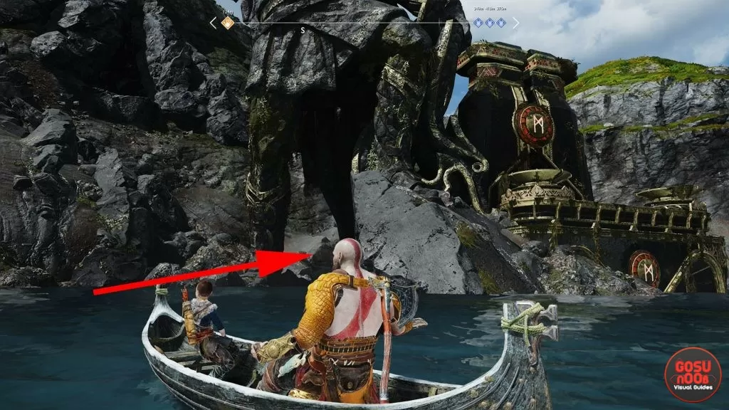 god of war how to return to witch's cave