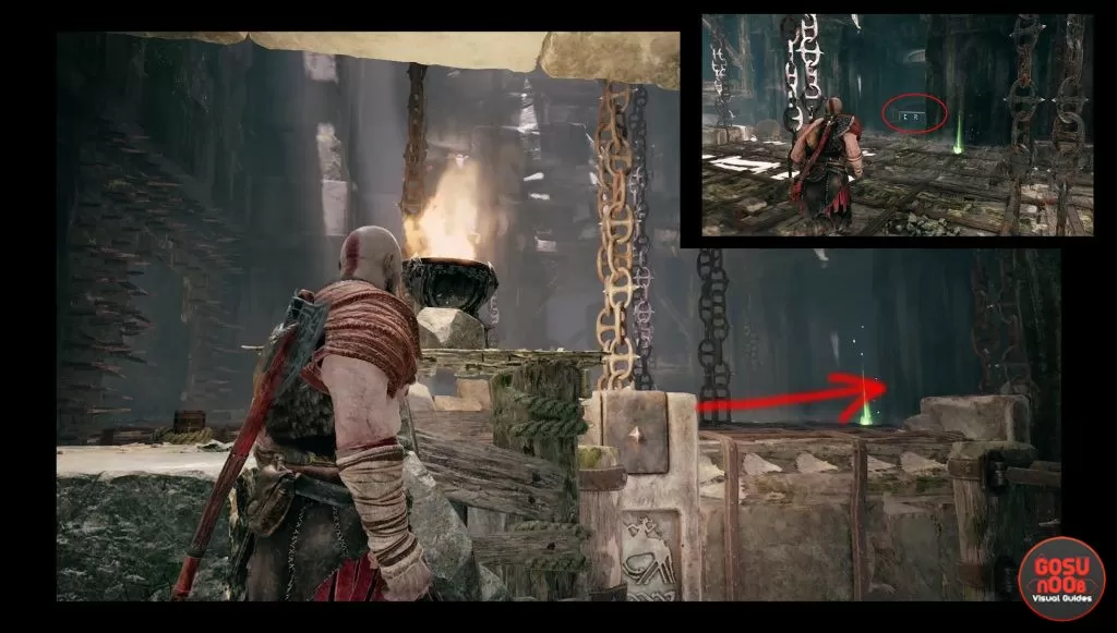 god of war river pass cave spike puzzle