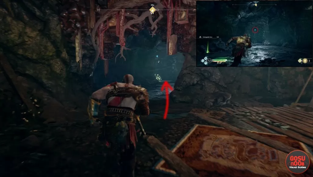 god of war rune puzzle witch's cave