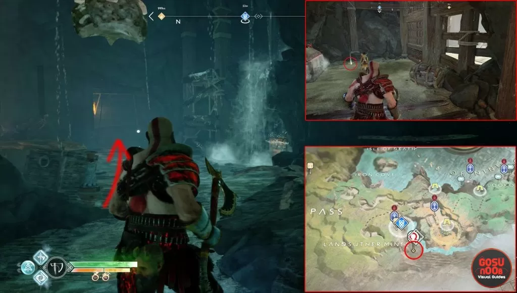 gow kneel before thor treasure map location