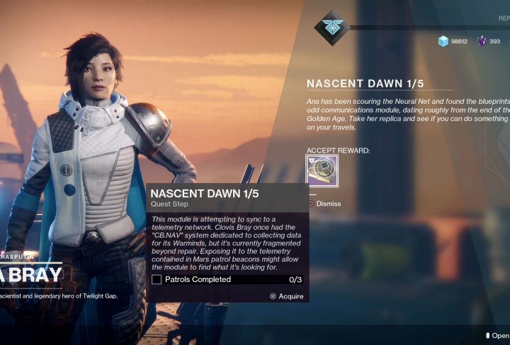 destiny 2 nascent dawn 1/5 mission override frequency