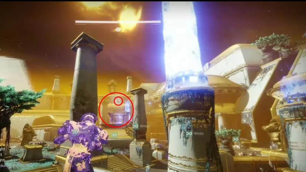 destiny 2 spire of stars statue gardens purple orb