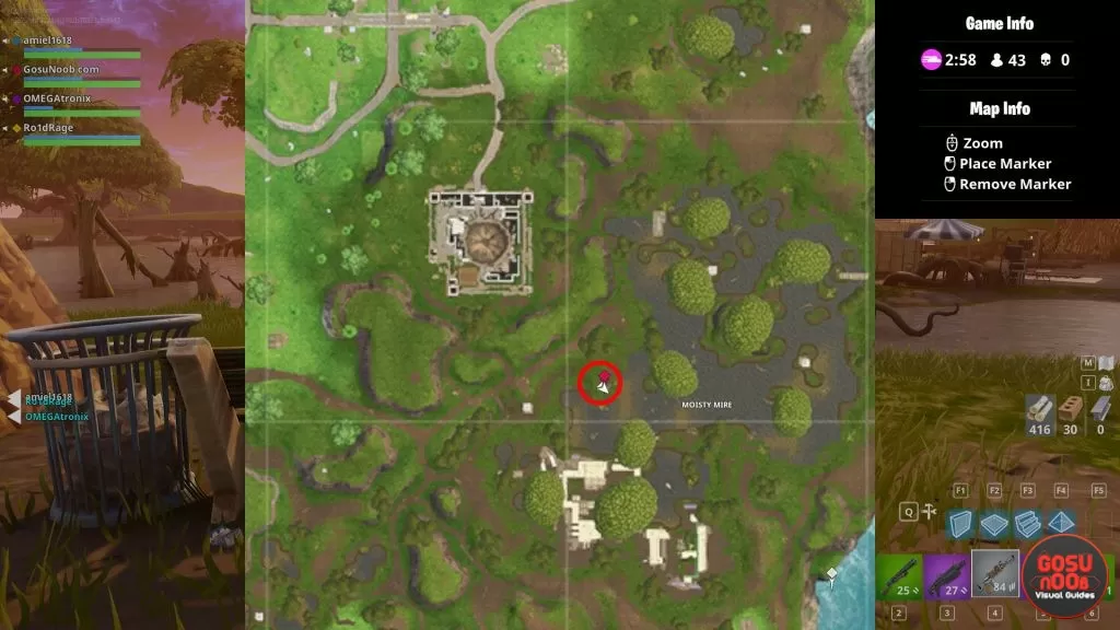 fortnite br bench moisty mire