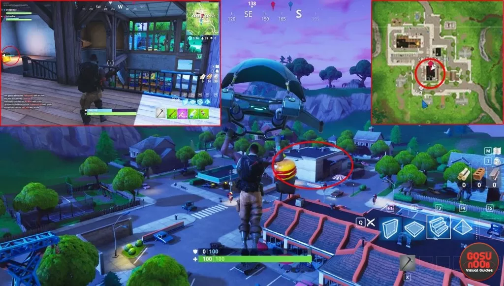 fortnite br greasy grove chests sporting goods store