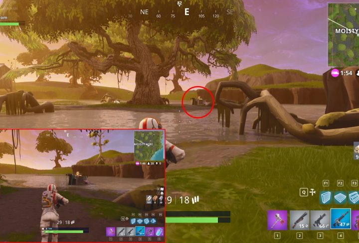 fortnite br search between bench ice cream truck helicopter