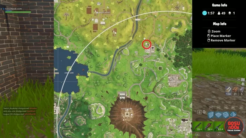 fortnite br tomato town treasure map weekly challenge