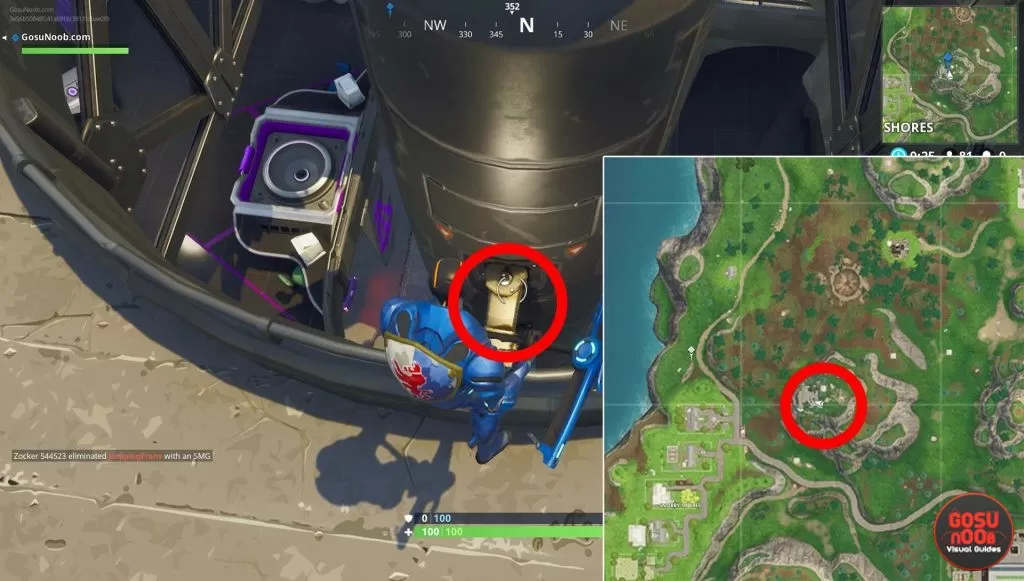 free battle tier pass star location fortnite season 4 week 4