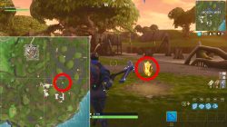 search between bench ice cream truck helicopter fortnite br battle star location