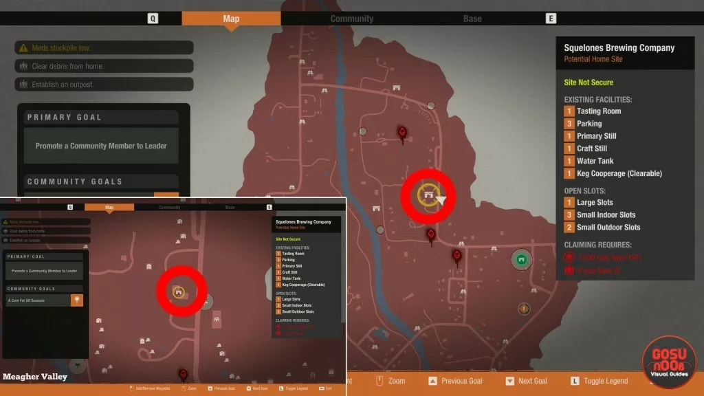 state of decay 2 meagher valley base locations where to find