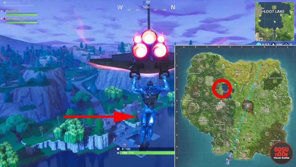 where to find disco ball loot lake fortnite br week 5 challenge