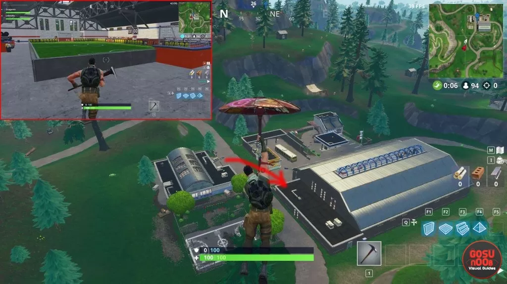 fortnite br football field locations