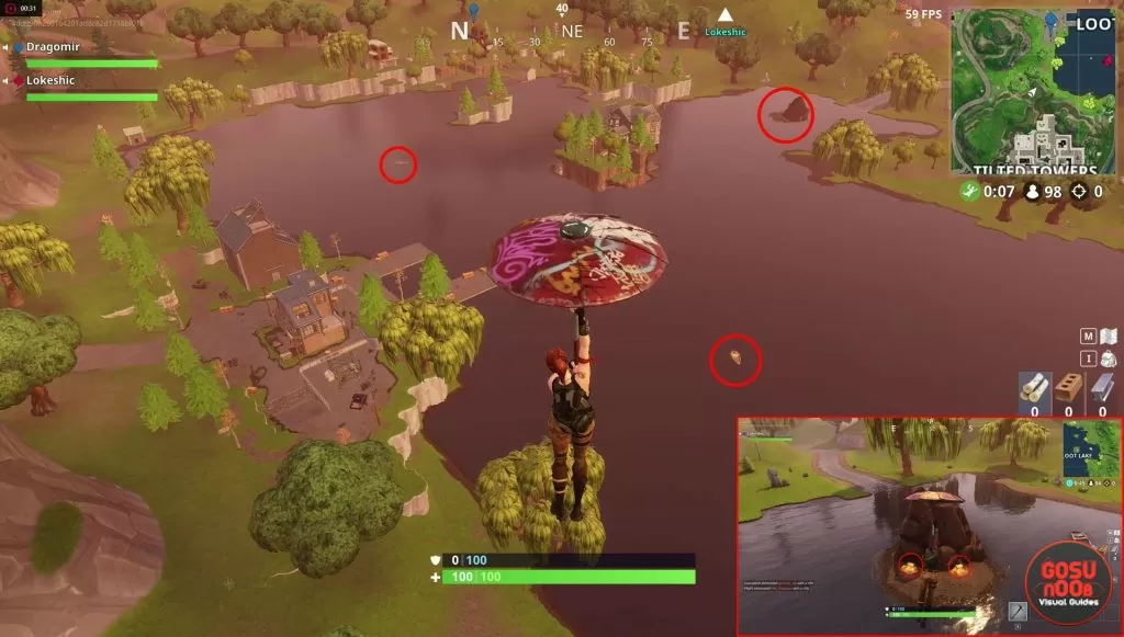 fortnite br loot lake chests rowboat