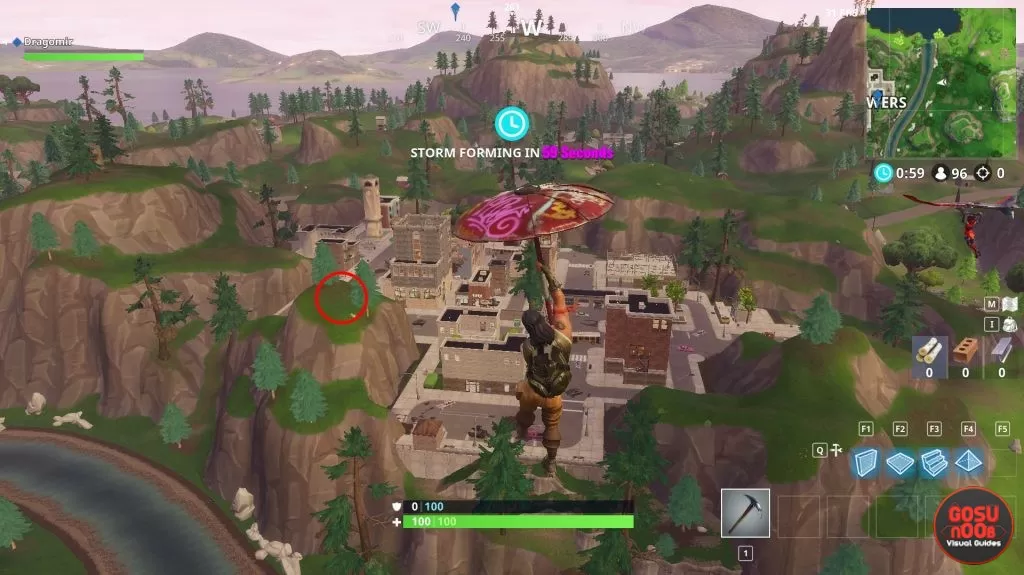 fortnite br pleasant park treasure map location